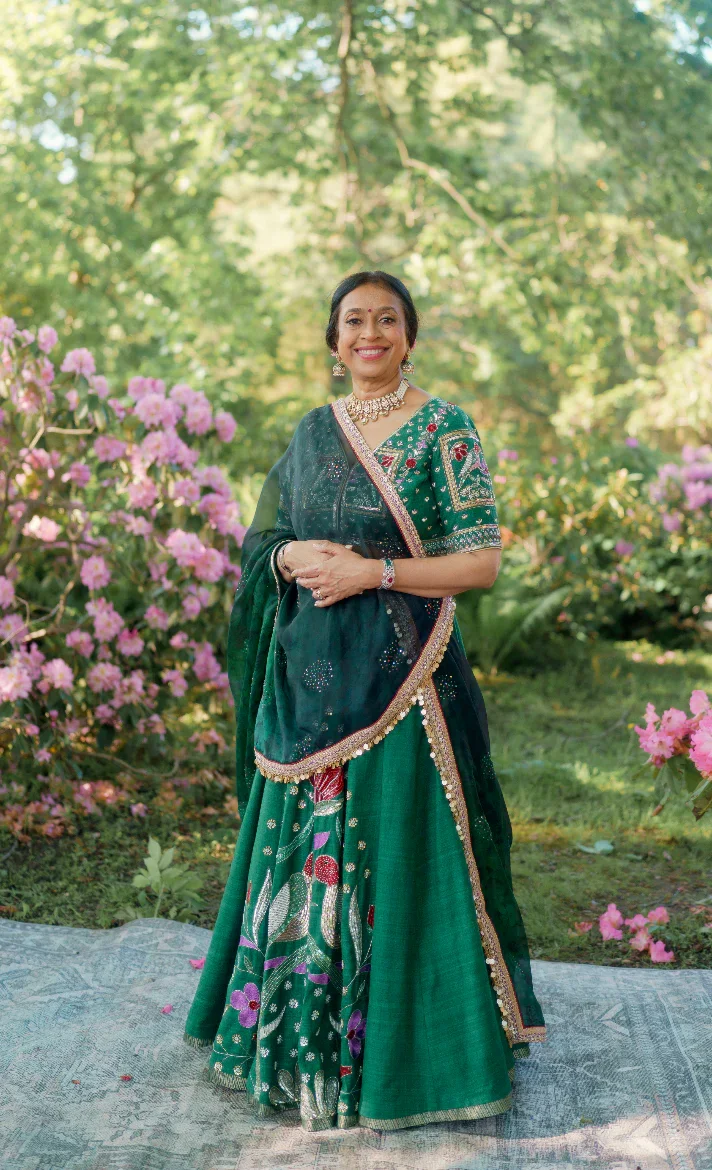 Green Bridal Attire by Aayka Fashion