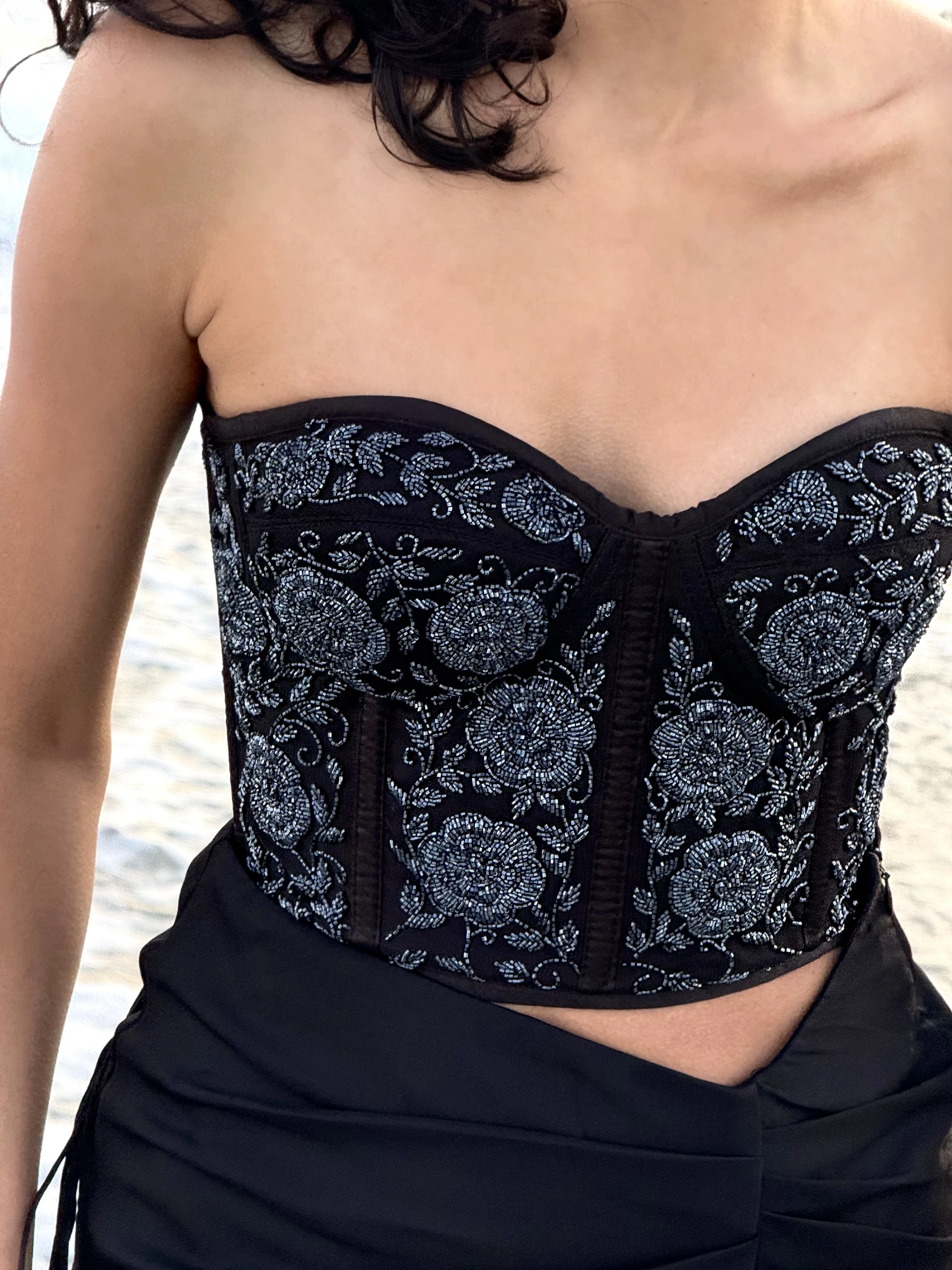 Black Indo-Western Corset
