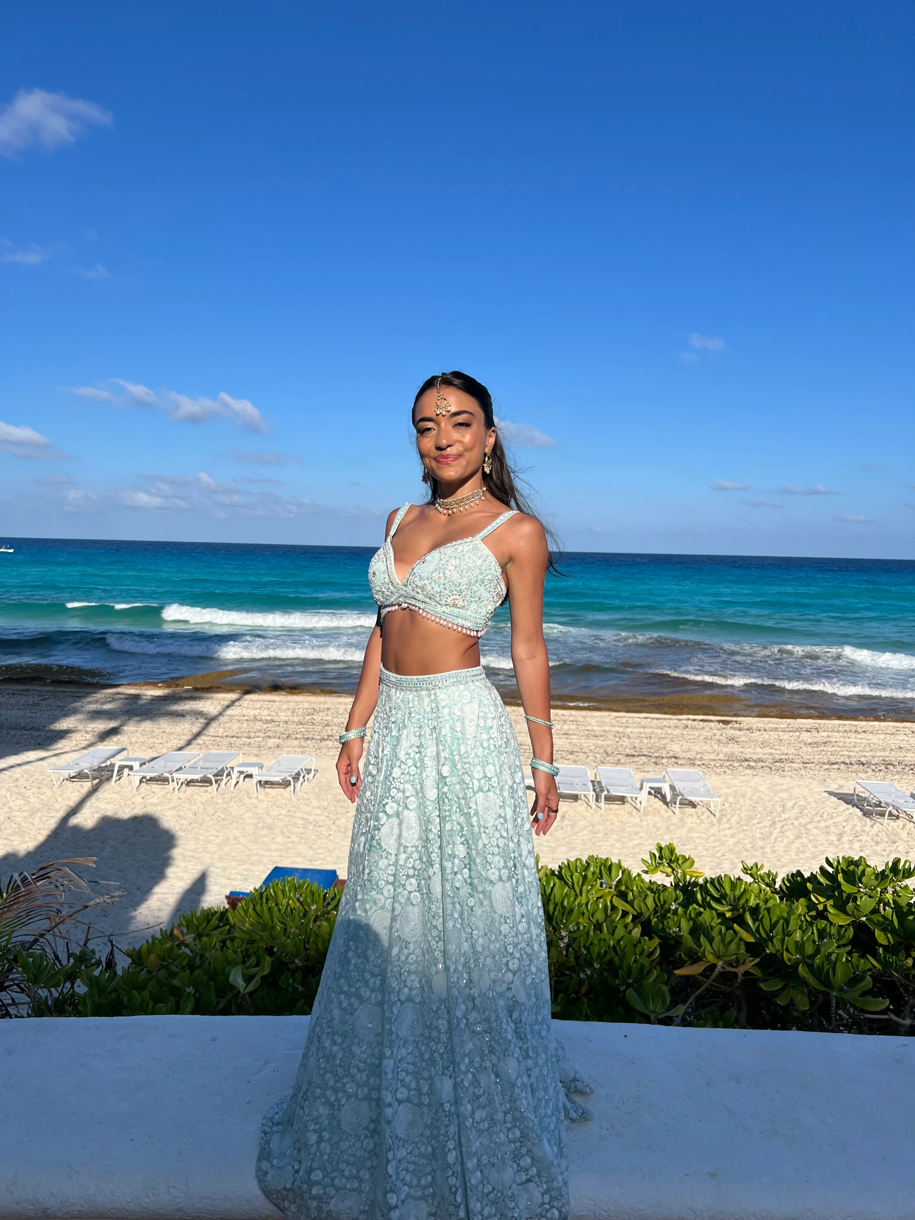 Light Blue Lehenga